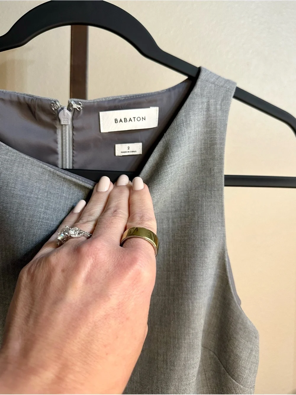 Babaton Bond Gray Sleeveless Midi Sheath Dress - Picture 5 of 8
